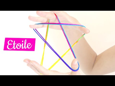 étoile - figure de ficelle - tuto Français