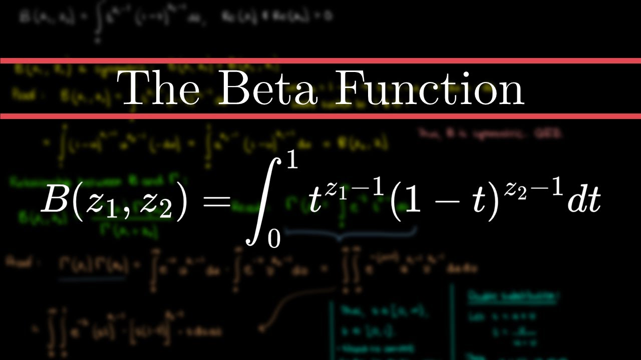 The Beta Function Explained (and why it's useful)