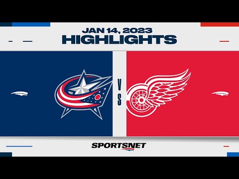 NHL Highlights | Blue Jackets vs. Red Wings - January 14, 2023