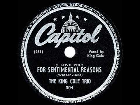 1947 HITS ARCHIVE: (I Love You) For Sentimental Reasons - Nat King Cole (his original #1 version)
