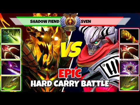 SHADOW FIEND (Carry) vs SVEN (Carry) - Epic Battle Of Immortal Rank Dota 2 Players - Z Dota 2