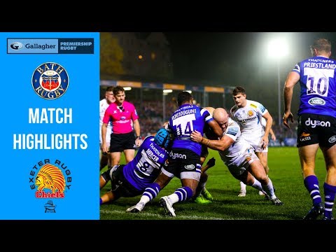 Premiership Highlights Bath Rugby v Exeter Chiefs