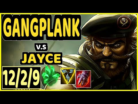WIZER (GANGPLANK) vs JAYCE - 12/2/9 KDA TOP CHALLENGER GAMEPLAY - KR