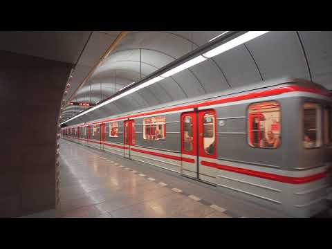 Czech Republic, Prague, metro ride from Radlická to Jinonice