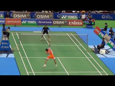 R1 Kenichi Tago vs Chen Yuekun Nice Camera Badminton Japan Open 2013
