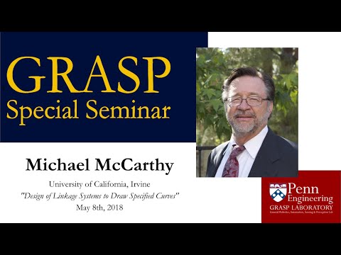 GRASP Special Seminar: Michael McCarthy - May 8th, 2018