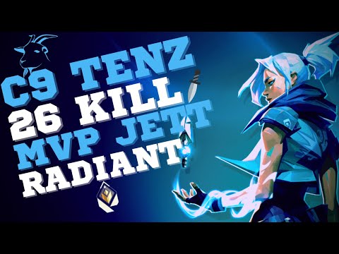 #1 NA C9 TENZ PLAYS MVP JETT ON SPLIT - VALORANT