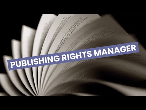 Publishing rights manager video 1