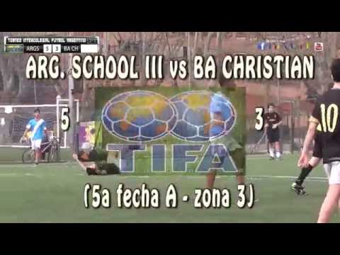 5 ARG  SCHOOL III vs BA CHRISTIAN 3  -  5ª fecha A zona 3  -  14/08/2016
