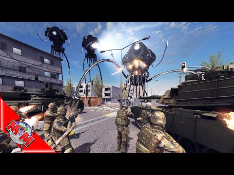 GIANT TRIPOD CITY INVASION! War of The Worlds Mod | Call To Arms
