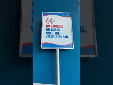 Thumbnail for No smoking until the ship sets sail! Here’s some info and a tip! #carnival #cruise #cruising #tips