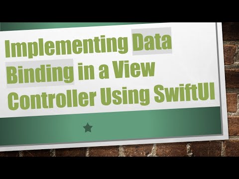 Implementing Data Binding in a View Controller Using SwiftUI