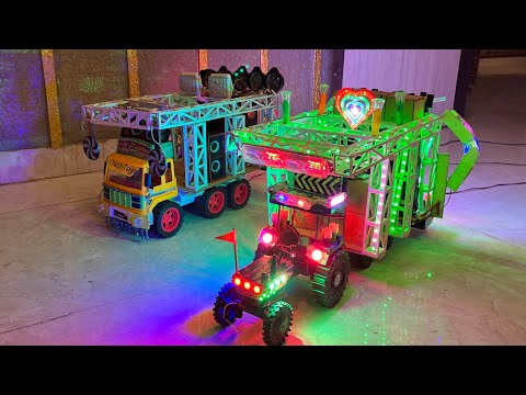 Truck vs mini tractor dj competition dj truck loading small cardboard dj truck setup tech toyz dj