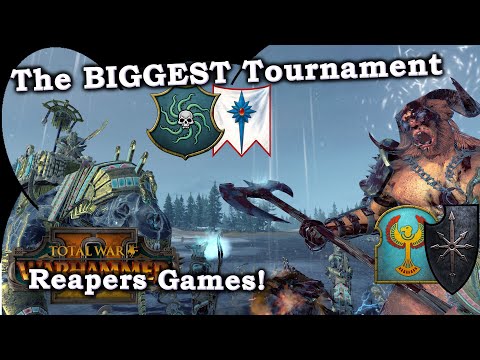 The Biggest Tournament - Chaos vs Gruftkönige, Vampirküste vs Hochelfen - Total War: Warhammer 2