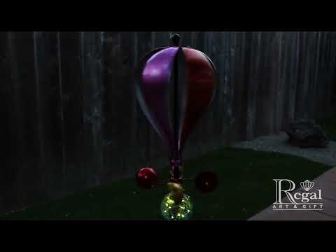 13368 Balloon Solar Wind Spinner Stake Rainbow