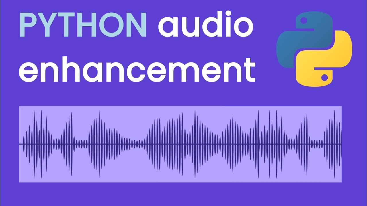 make your audio sounds professional by using python