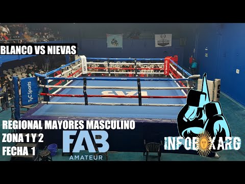 ESTEBAN BLANCO VS KEVIN NIEVAS, CATEGORIA 69KG, REGIONAL MAYORES MASCULINO FAB, FECHA 1.