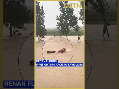 Henan floods: Firefighters race to save lives