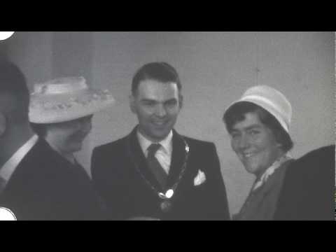 Installatie burgemeester Quinten Waverijn in Koudekerk - 11 april 1959