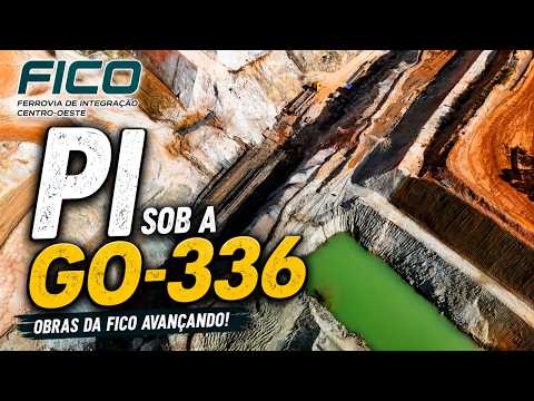 ESCAVAÇÕES IMPRESSIONANTES: PASSAGEM INFERIOR SOB A GO-336 | OBRAS FILMADAS POR DRONE | CRIXÁS-GO