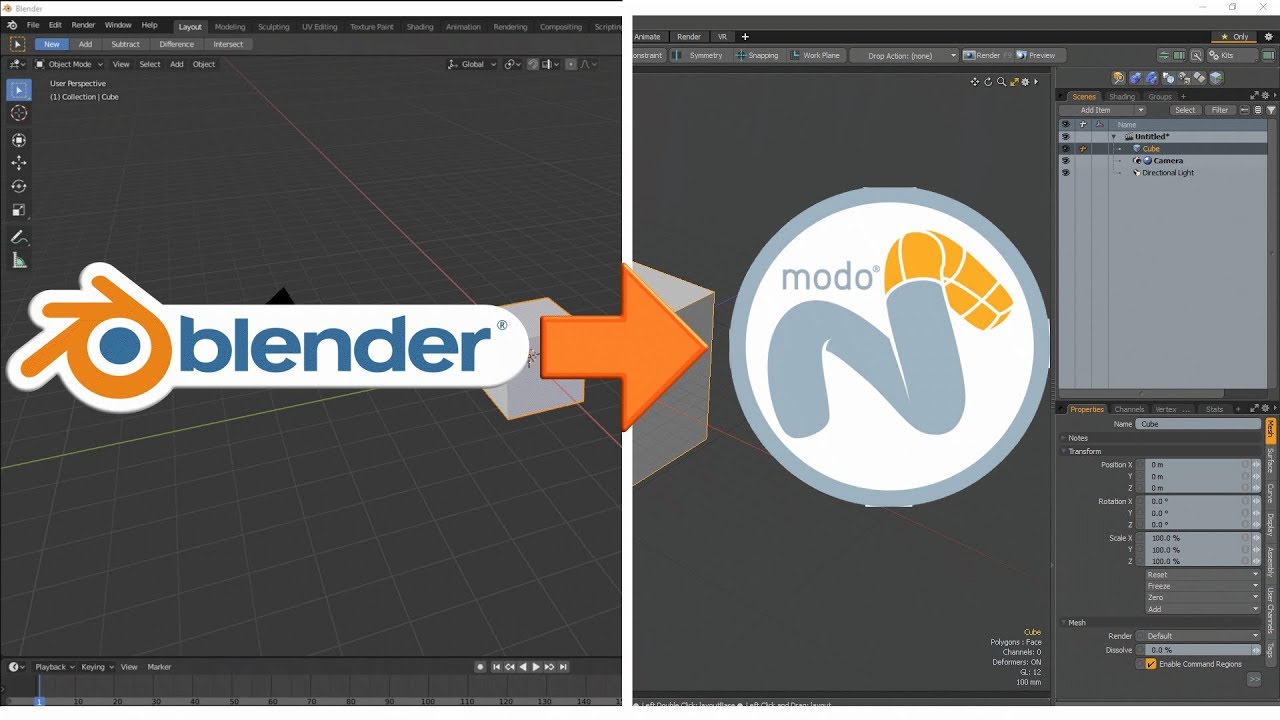 [Guide] Transition from Blender To Modo | Essential tools, rebinding, selection modes, etc