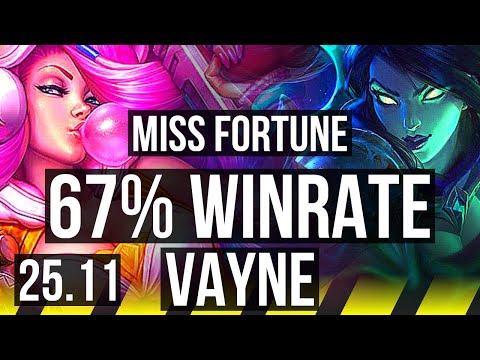 MISS FORTUNE & Blitzcrank vs VAYNE & Lulu (ADC) | 67% winrate, 10/3/12 | EUW Grandmaster | 25.11