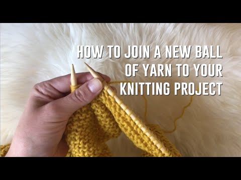 Mollies HOW-TO join a new ball of yarn to knitting project the EASY WAY