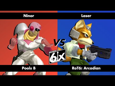 ROT6 Arcadian Pools B - Ninor (Captain Falcon) vs Laser (Fox) Melee Singles