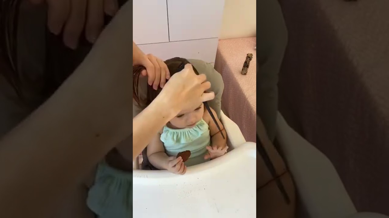 🌼penteado bem simples para você cfazer em seu bebê 🌼