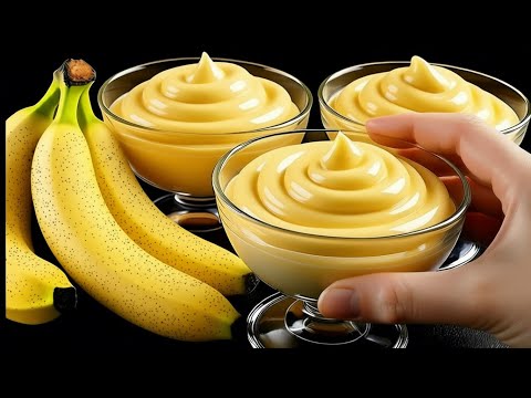 Banana mousse dessert in just 5 minutes!  The best Italian dessert I've ever eaten!