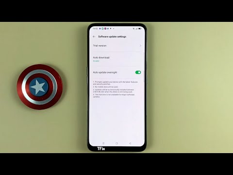 How to enable/disable Automatic phone software update on OPPO Reno2 F Android 11