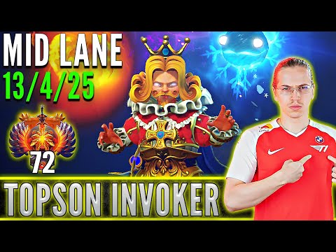 T1.Topson  [ Invoker ]  Mid Lane Pro Gameplay  [ Patch 7.32c ]  Dota 2 Full Game