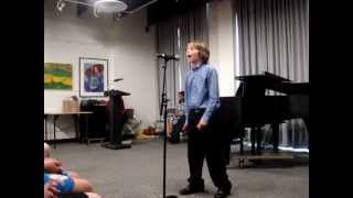 Seth singing Journey's Who's Crying Now at Lopez Studios