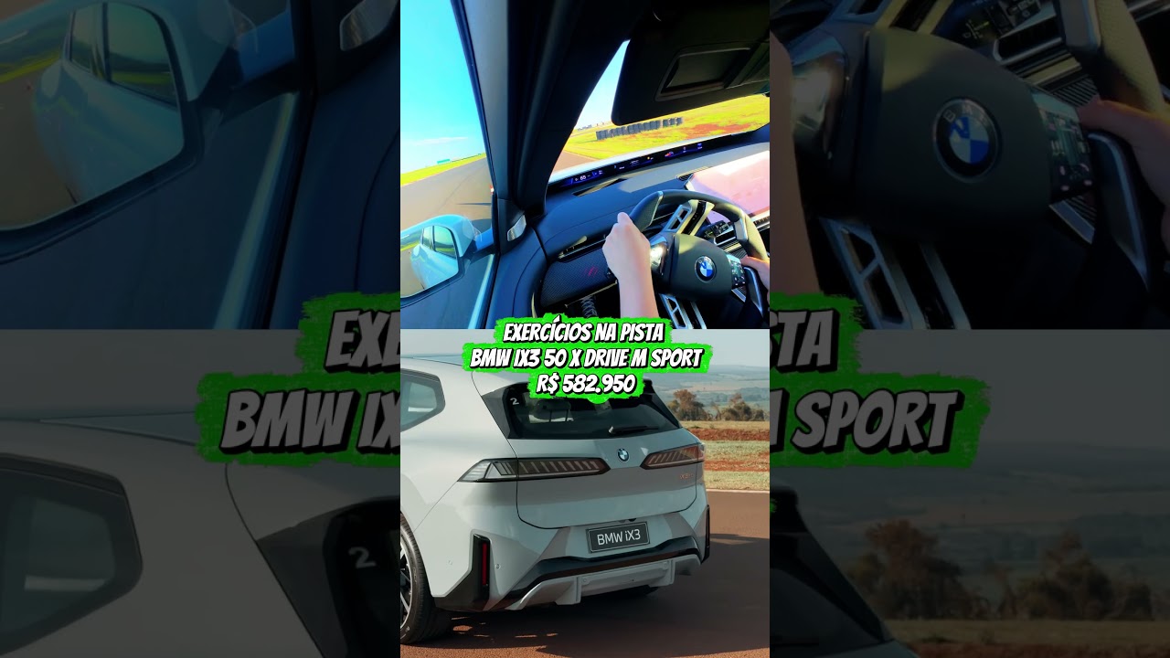 EXERCÍCIOS NA PISTA! Testando o limite dinâmico do novo BMW iX3! 🏎️⚡