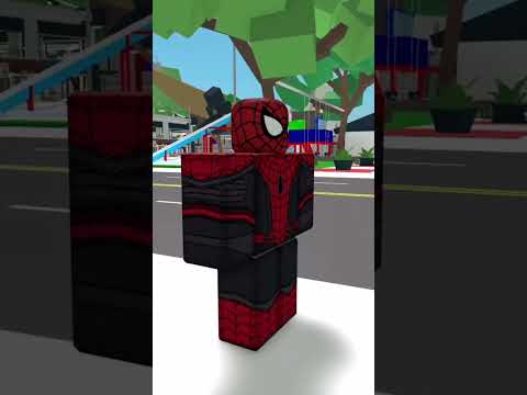 Spider-Man qui avoue que sa tenue le gène 🤣 #shorts #roblox #spiderman