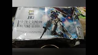 【プラモデル制作】ガンプラ  HG  RX-78-2  GUNDAM  BEYOND  GLOBAL  ガンダム【素組み  筆塗り】