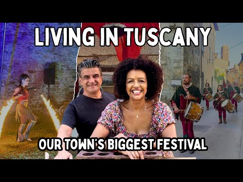 Living in Tuscany means celebrating history, food, and community!