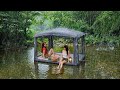Throw Float New Inflatable Tent Camping In The Pouring Rain