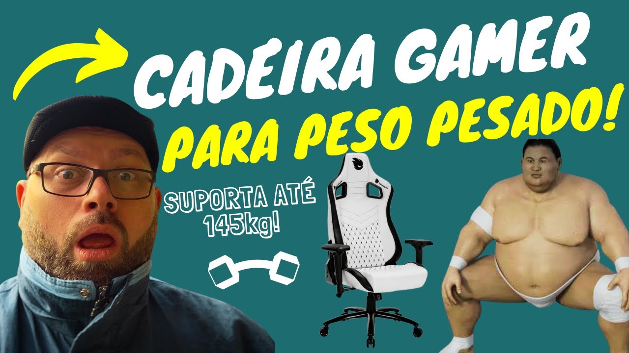 Review COMPLETO cadeira GAMER  White Throne - Aguenta até 145kg e tá BARATA