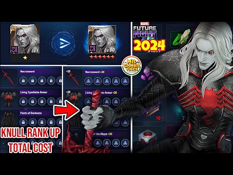 KNULL RANK UP LEVEL UP & GEAR UPGRADE TOTAL COST | Marvel Future Fight