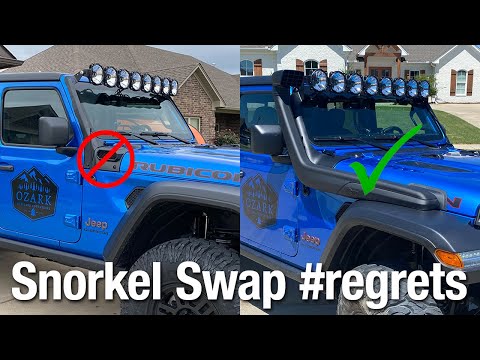 Jeep Gladiator Rubicon Overland Build Stage 4 - Swapping Snorkels