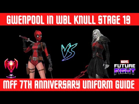T3 Gwenpool Showcase in WBL Knull Stage 19 | Mighty Destruction | 7th Anniversary Uniform Guide |