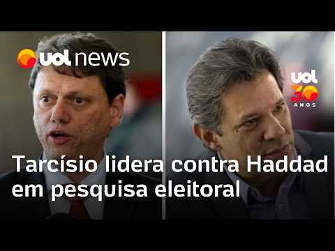 Tarcísio tem 41%, e Haddad 26%; governador venceria 2º turno em pesquisa Genial/Quaest