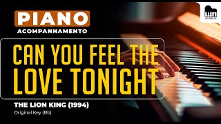 Can You Feel the Love Tonight - Piano Playback for Karaoke / Cover