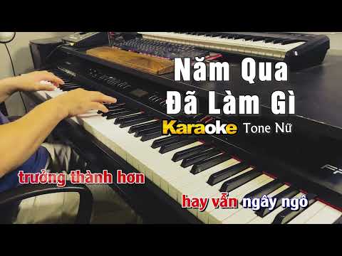 Năm Qua Đã Làm Gì Karaoke Tone Nữ | Noo Phước Thịnh | Tuấn Lê Piano