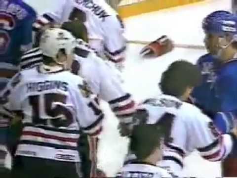 Rangers Blackhawks Bench Clearing "Brawl"  Dec 28, 1983