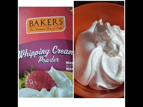 Whipped Cream with Bakers Whipped Powder
