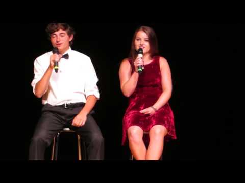 Justin and Emma { #2 Grandson & GF } Wow the audience 8/13/16.