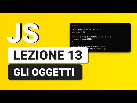Javascript Tutorial Italian 13 - Objects in Javascript