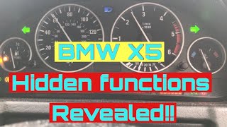 How to use hidden test functions on BMW X5 e53